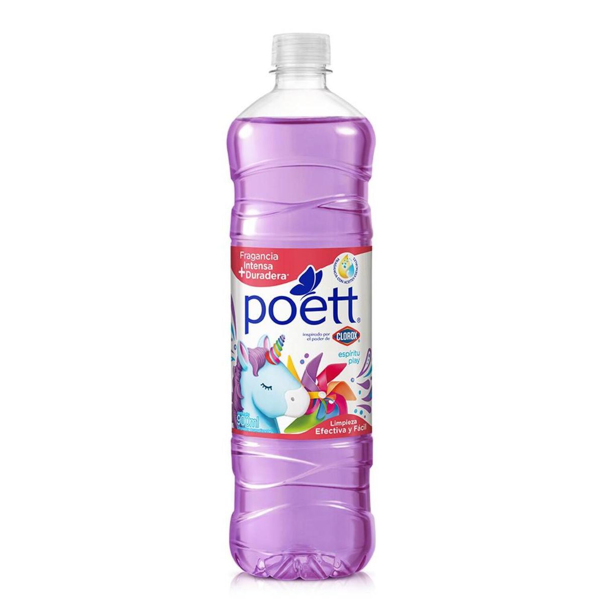 POETT - Limpiador Desinfectante de Pisos Poett Espíritu Play Botella 900 ml