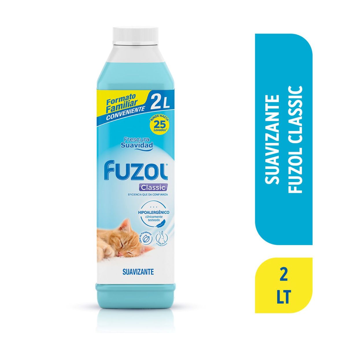 FUZOL - Suavizante para Ropa Botella Clásico Fuzol 2 lt