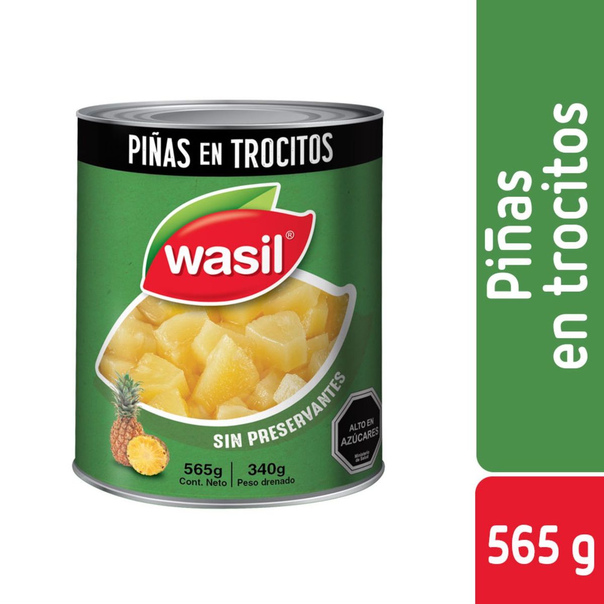 WASIL - Piñas en Trocitos Wasil 565 g
