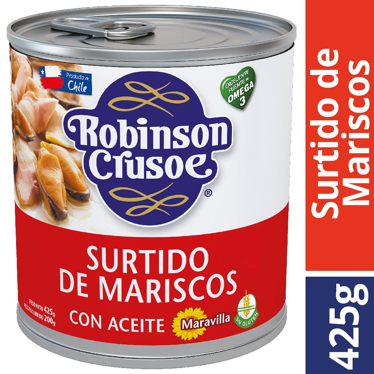 ROBINSON CRUSOE - Surtido de Mariscos en Aceite