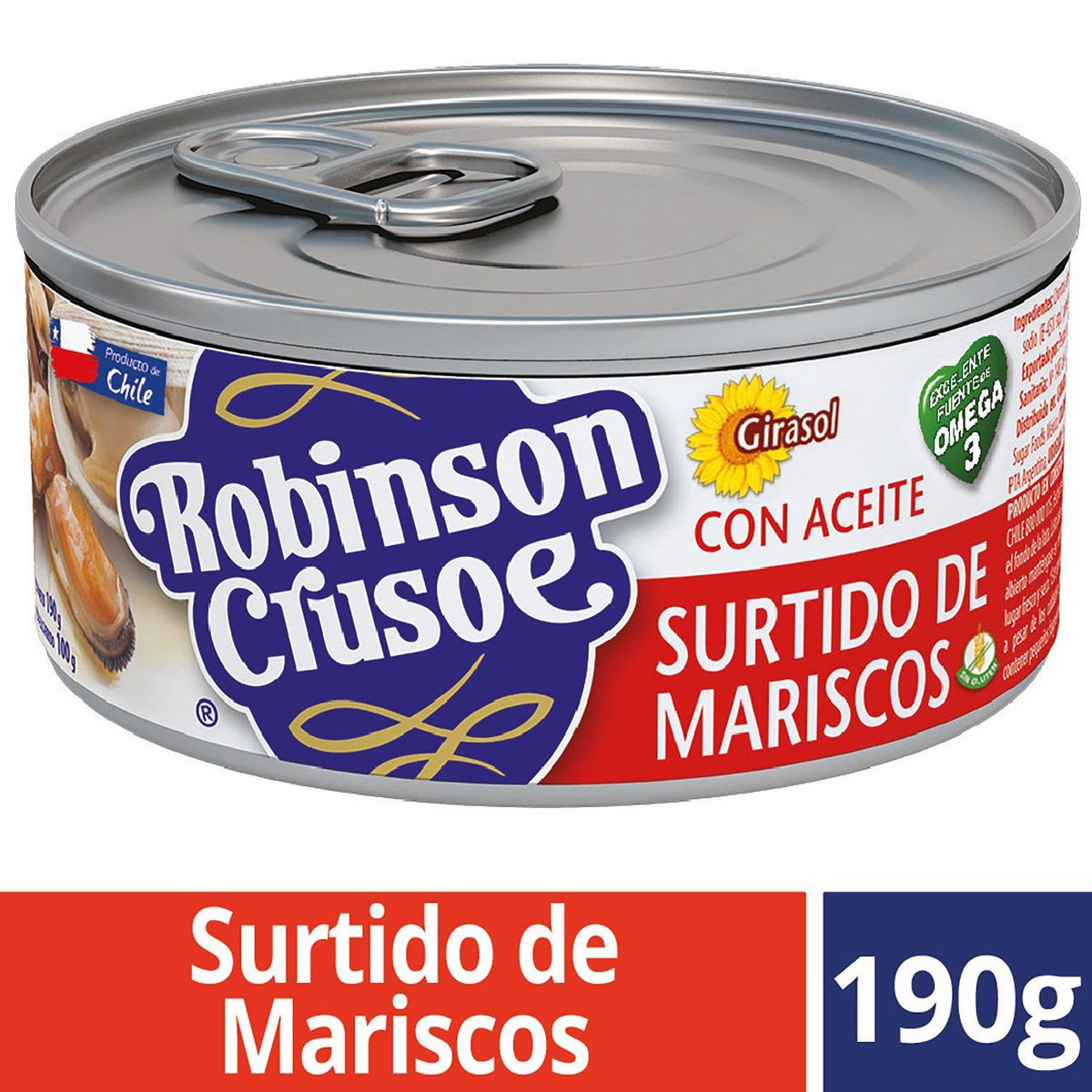 ROBINSON CRUSOE - Surtido de Mariscos en Aceite