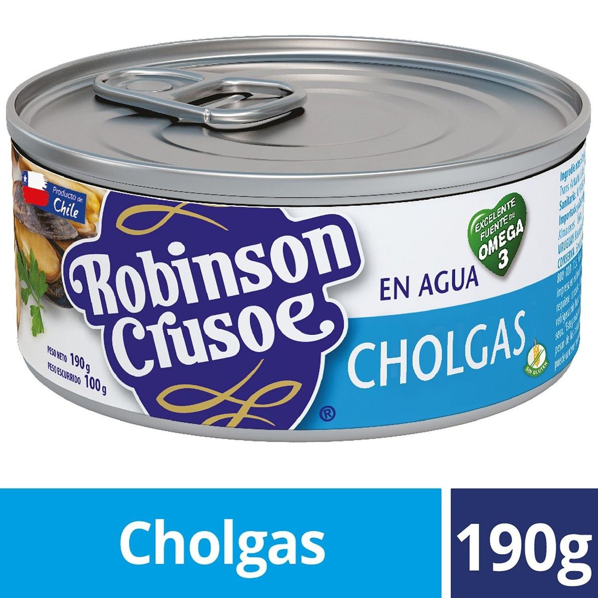 ROBINSON CRUSOE - Cholgas al Natural Robinson Crusoe 190 g