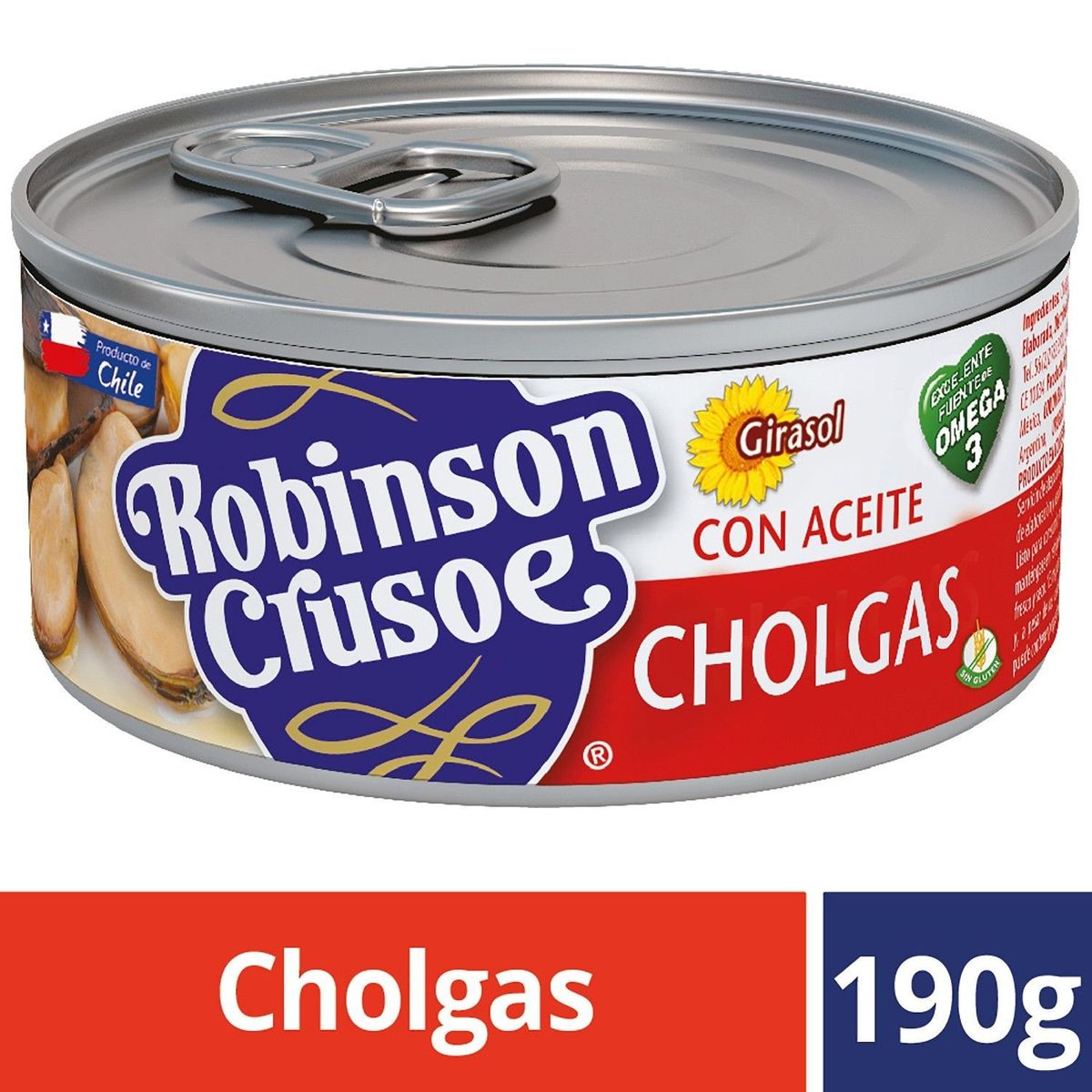 ROBINSON CRUSOE - Cholgas al Aceite Robinson Crusoe 190 g