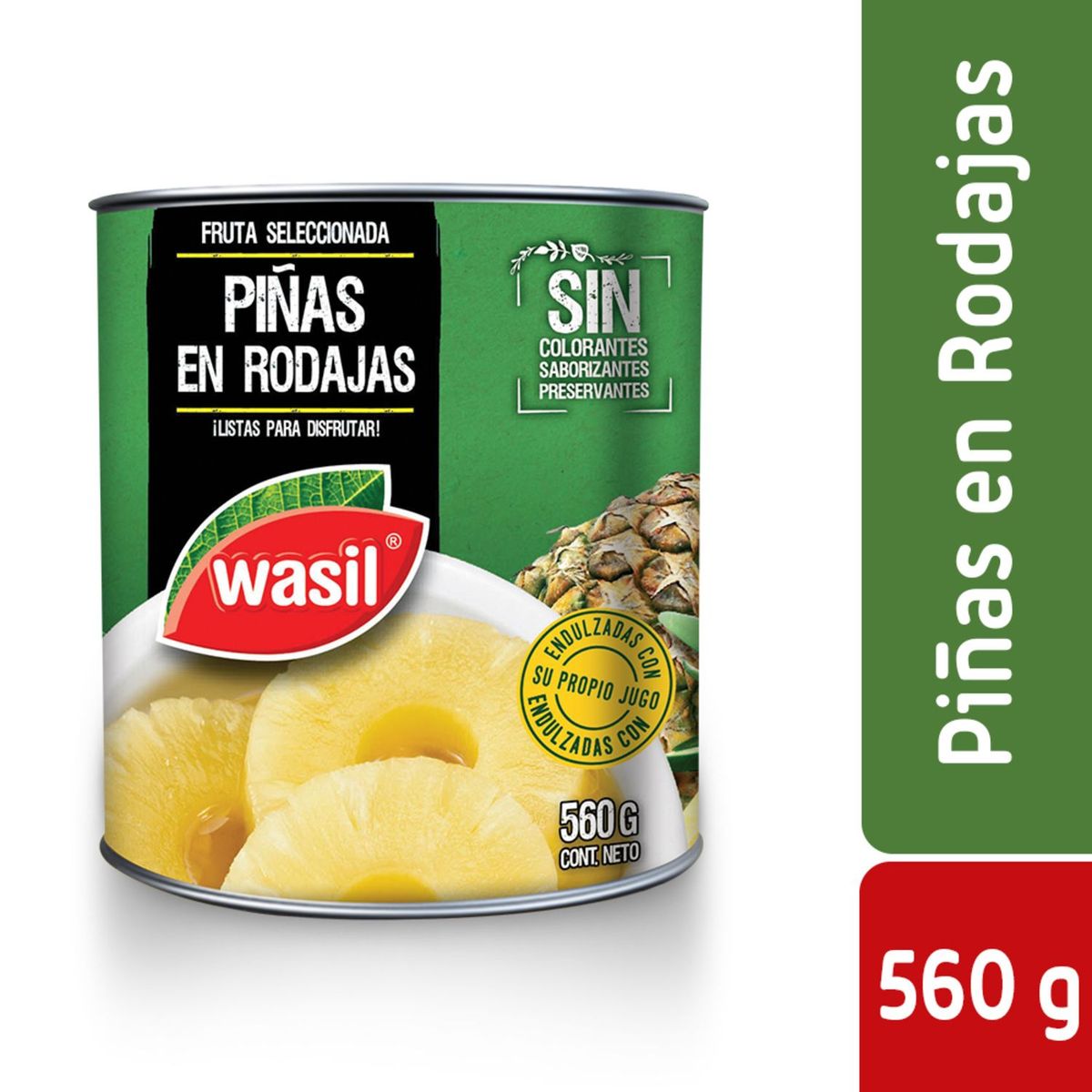 WASIL - PINAS RODAJAS WASIL 560 GRS