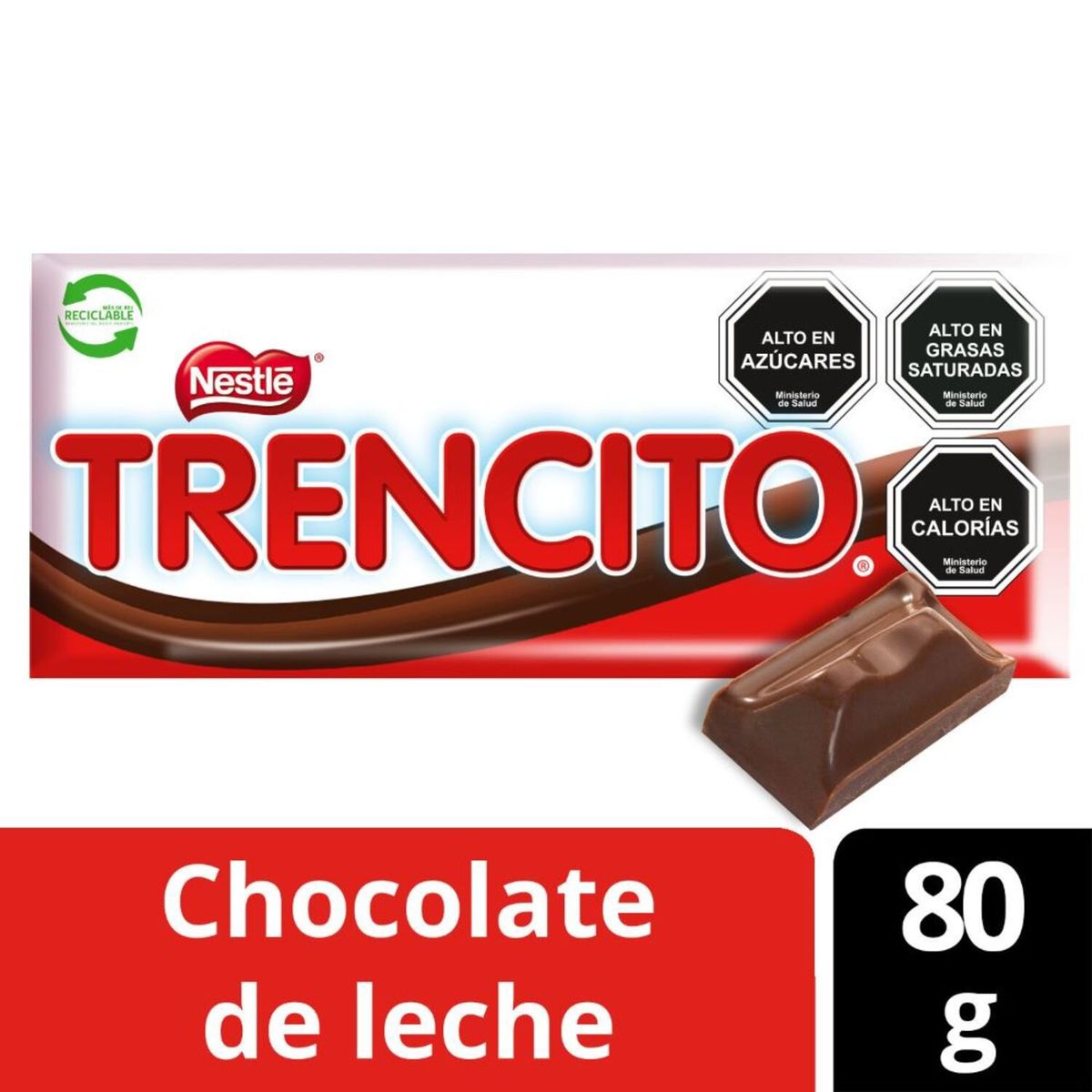 TRENCITO - Chocolate de Leche Trencito 80 g