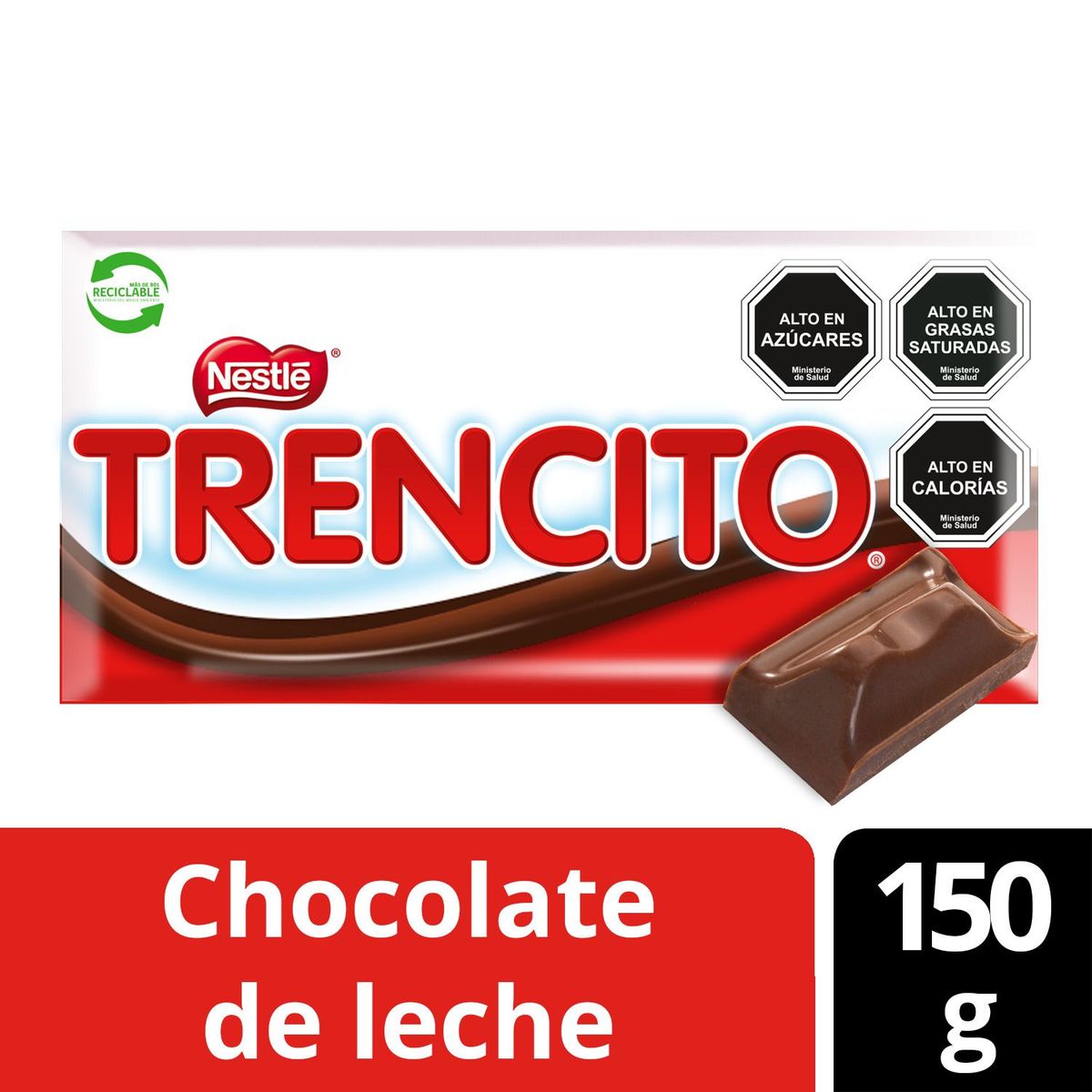 TRENCITO - Chocolate de Leche Trencito Barra 150 g