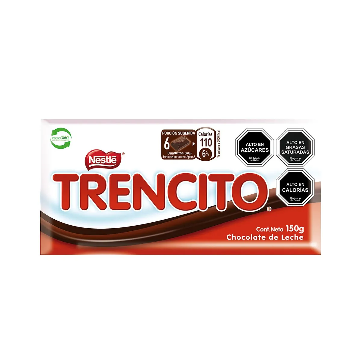 TRENCITO - Chocolate de Leche Trencito Barra 150 g