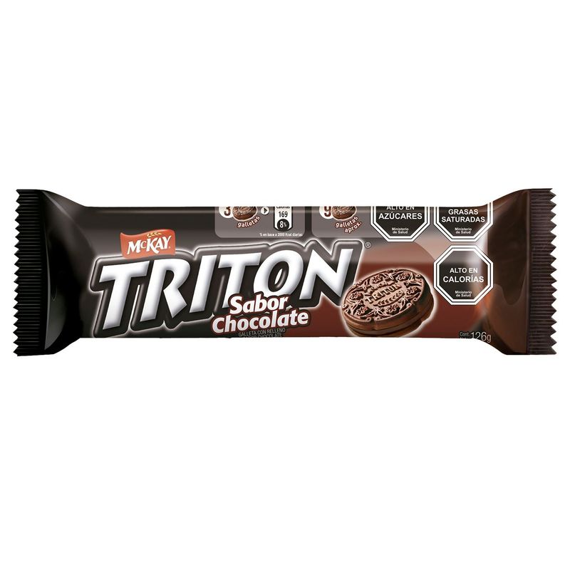 TRITON - Galleta Triton Relleno Sabor Chocolate 126 g