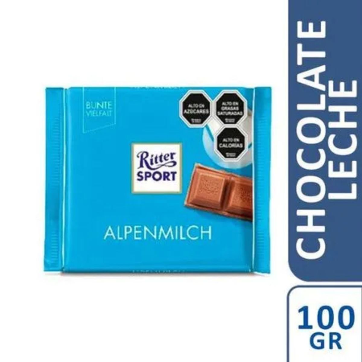 RITTER SPORT - Chocolate de Leche Alpenmilch Ritter Sport 100 g