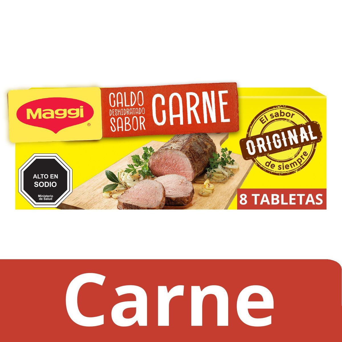 MAGGI - Caldo Sabor Carne 80G 8 Tabletas