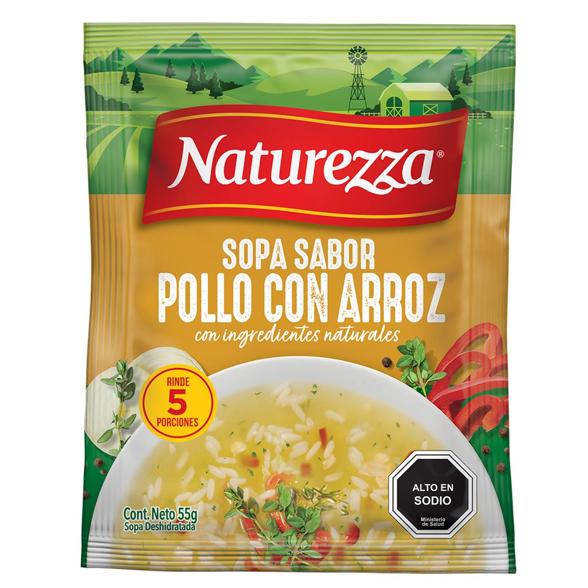 NATUREZZA - Sopa Pollo C/Arroz