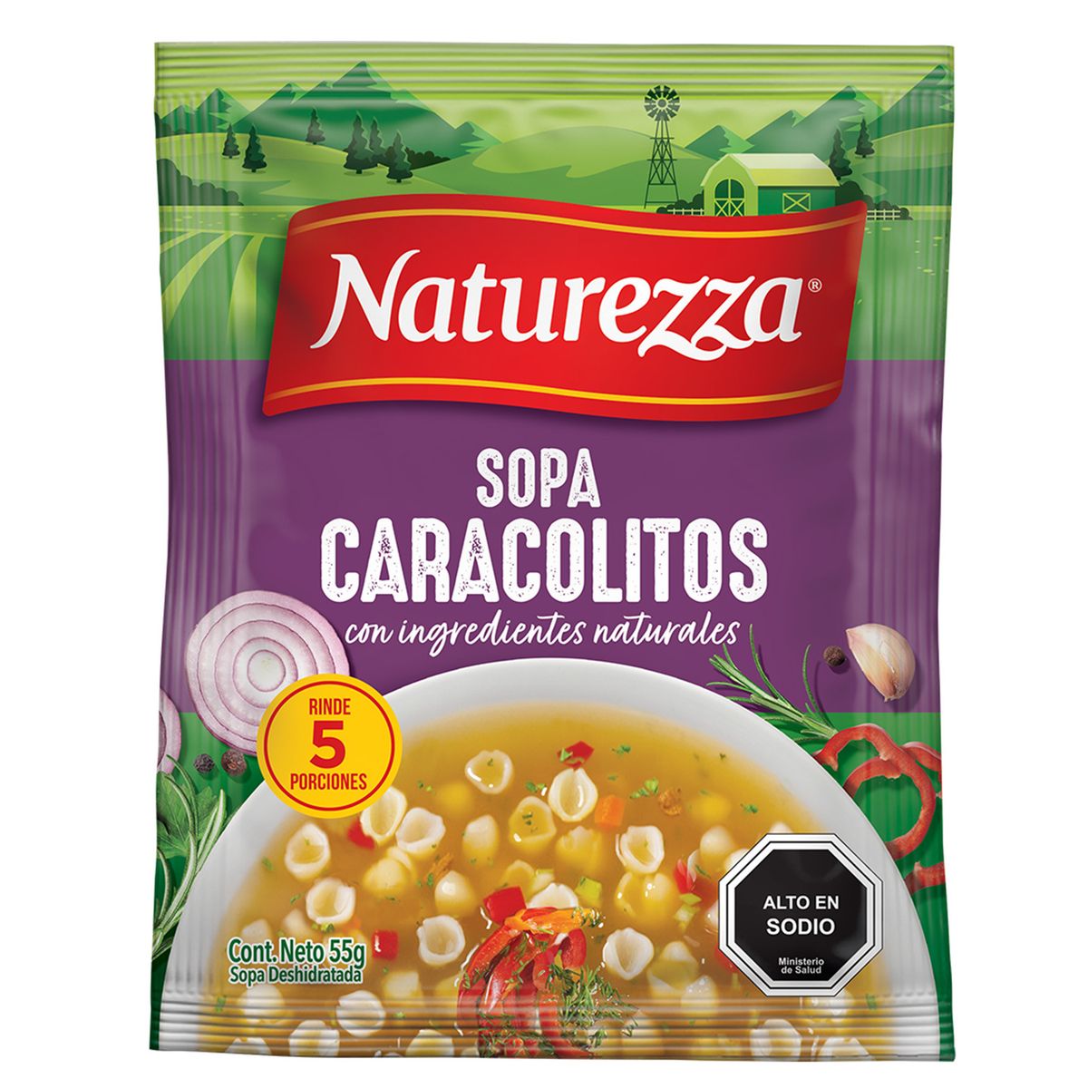 NATUREZZA - Sopa Caracolitos