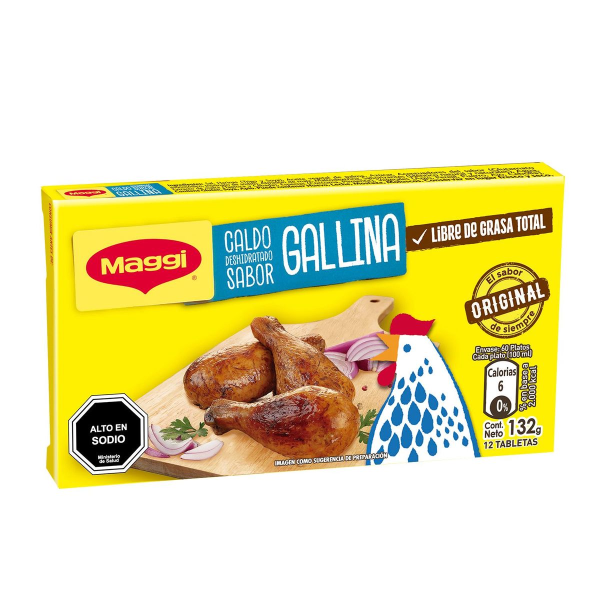 MAGGI - Caldo Sabor Gallina Maggi Caja 132 g