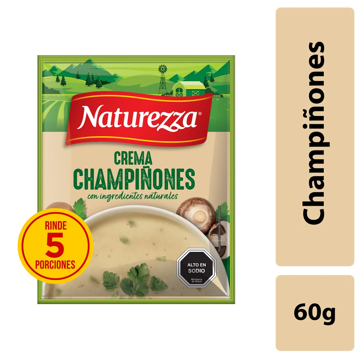 NATUREZZA - Crema de Champiñones Naturezza 60 g