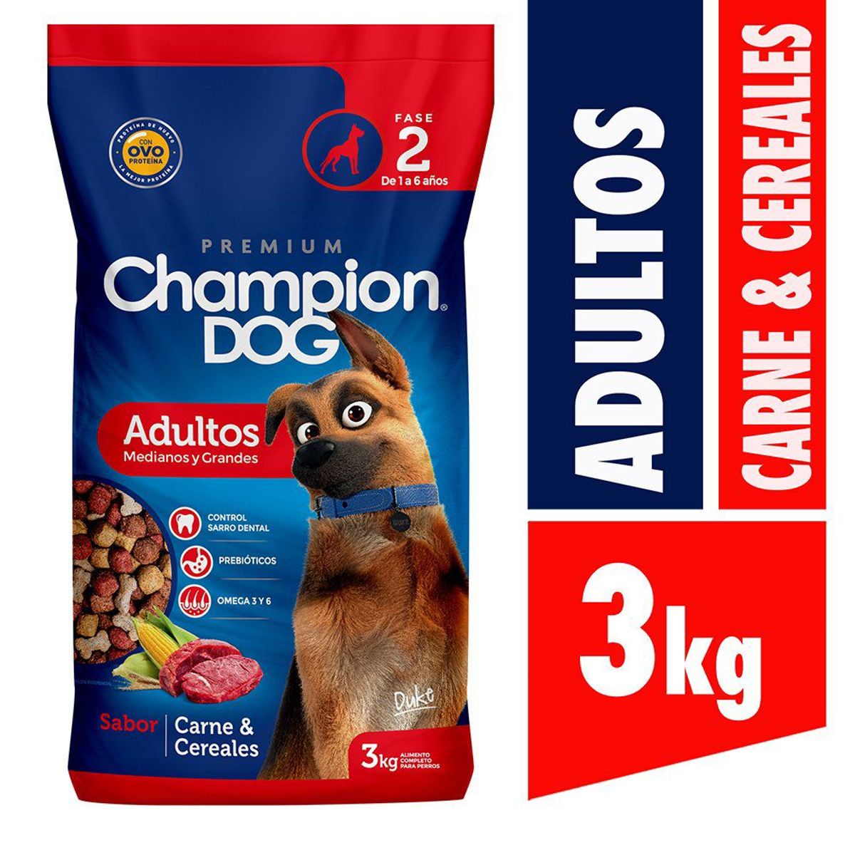 CHAMPION DOG - Alimento para Perro Carne Cereal