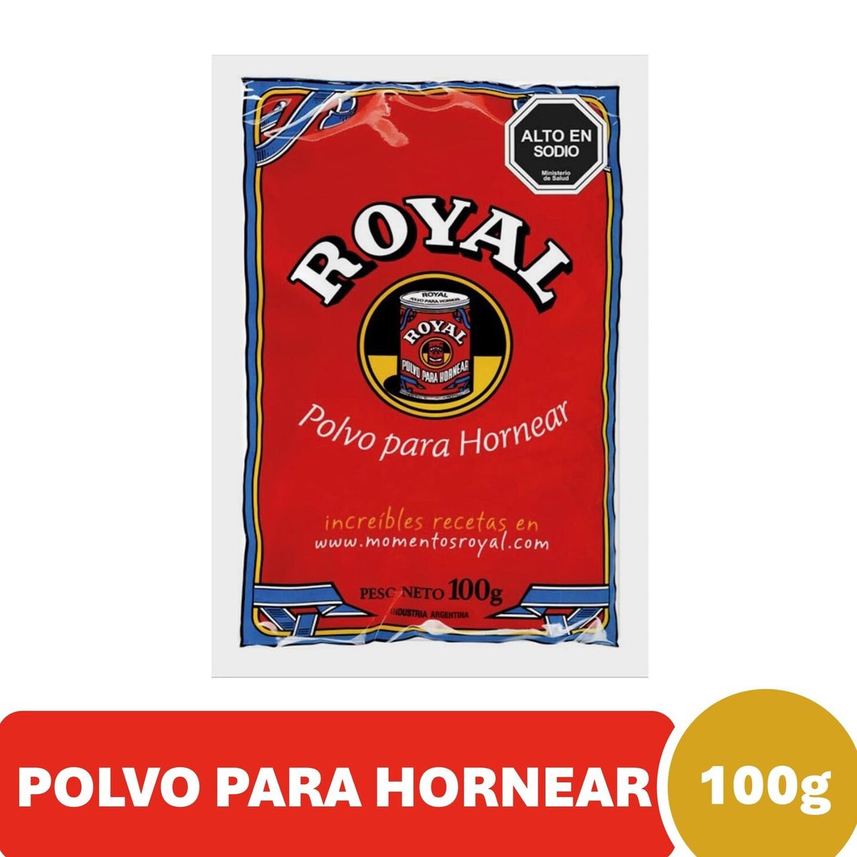 ROYAL - Polvo Hornear Sobre