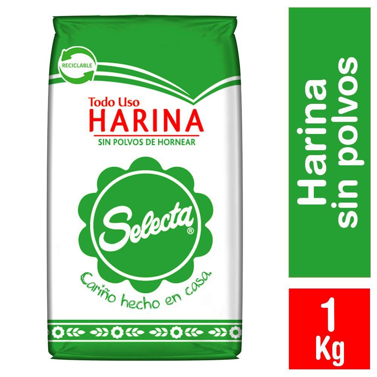 SELECTA - Harina sin Polvo de Hornear Selecta 1 Kg