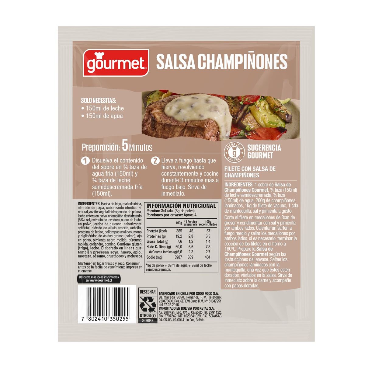 GOURMET - Salsa Champiñones