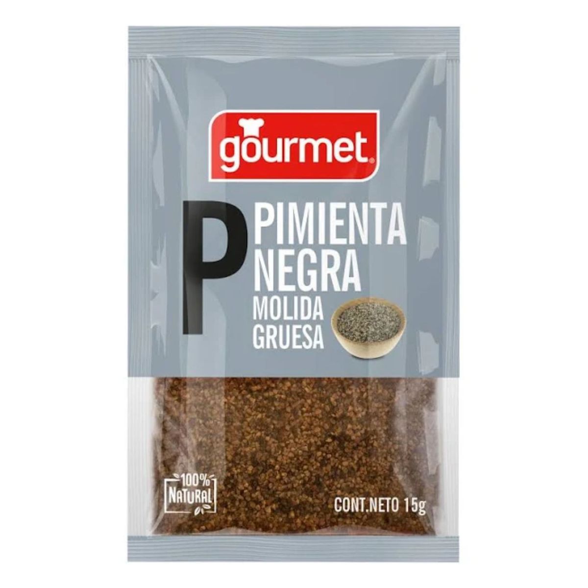 GOURMET - Pimienta Negra Molida Gruesa