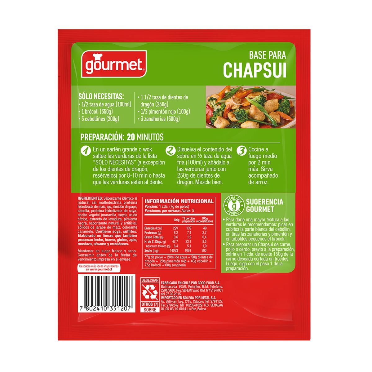 GOURMET - Base Cocinar Chapsui