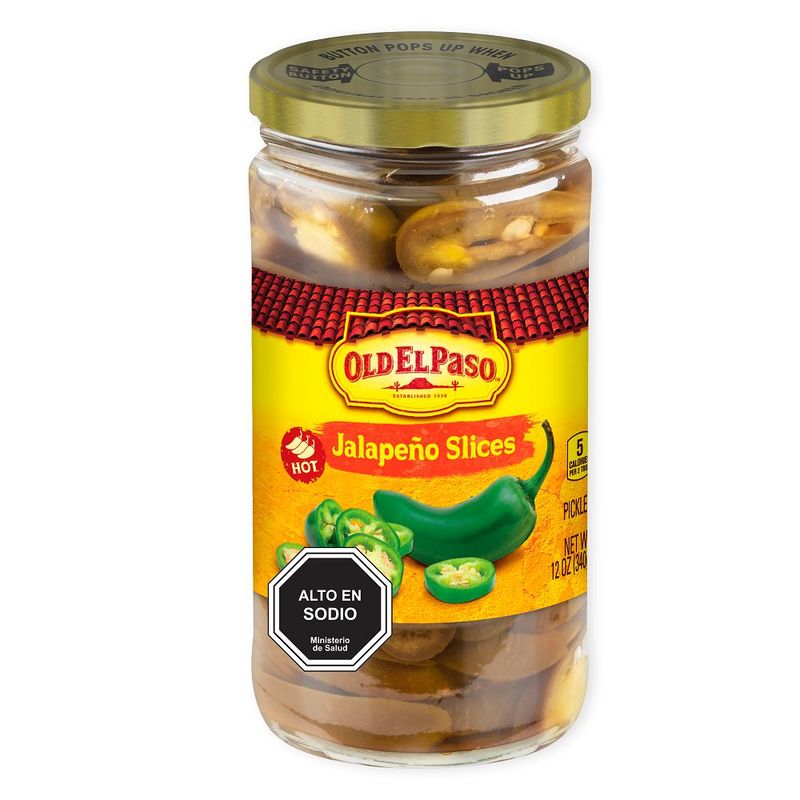 OLD EL PASO - JALAPENO EN TROZOS 340 GRS.