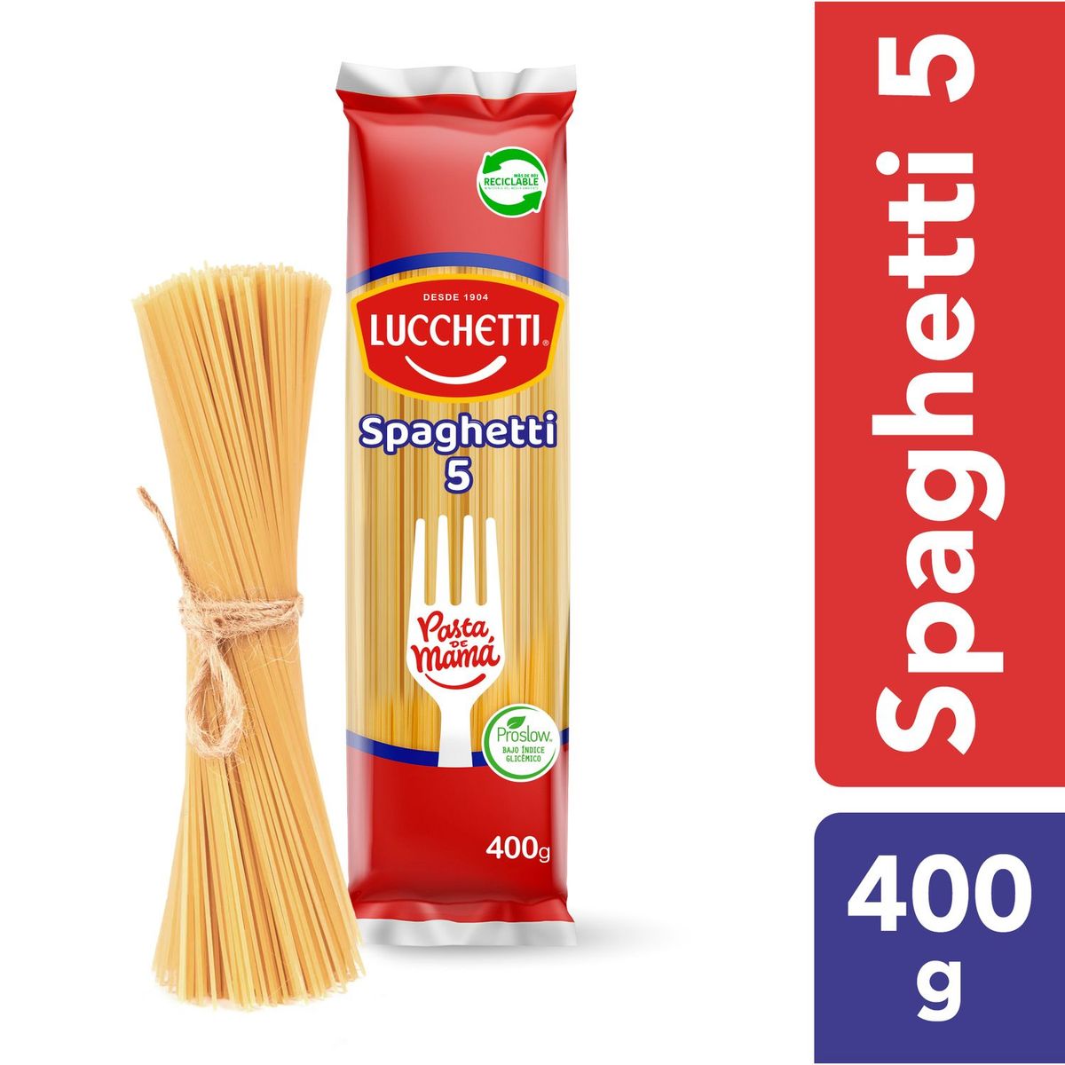 LUCCHETTI - Pasta Spaghetti N°5 Lucchetti 400 g