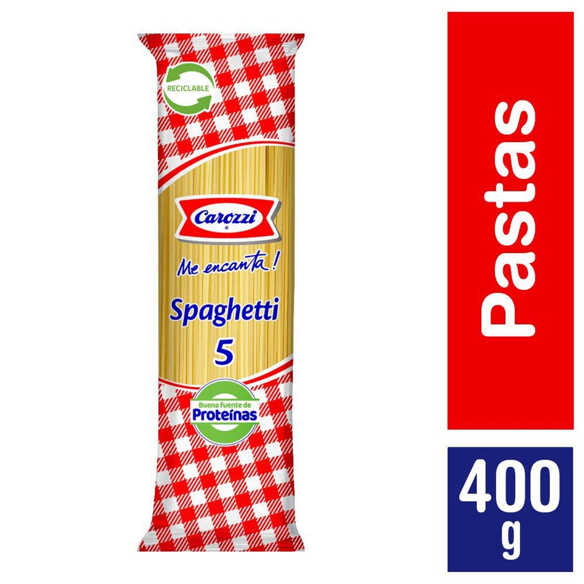 CAROZZI - FIDEO SPAGHETTI 5  400 GRS. 101409 C