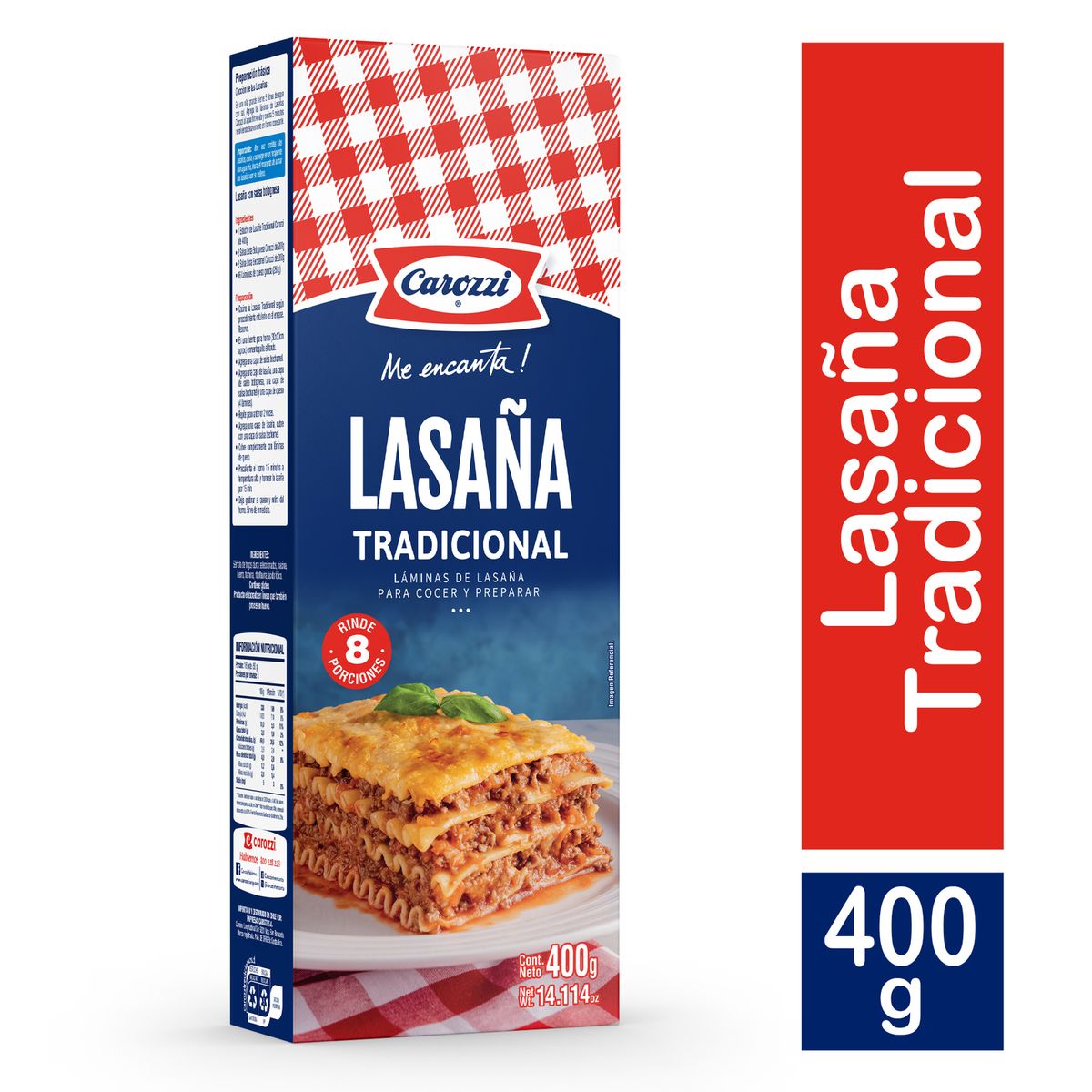 CAROZZI - FIDEO LASANA 11  400 GRS. 101504 C