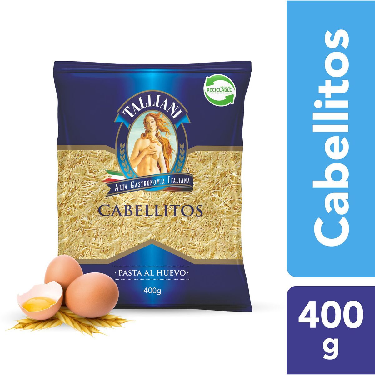 TALLIANI - FIDEO CABELLITO AL HUEVO 51  400 GRS. T