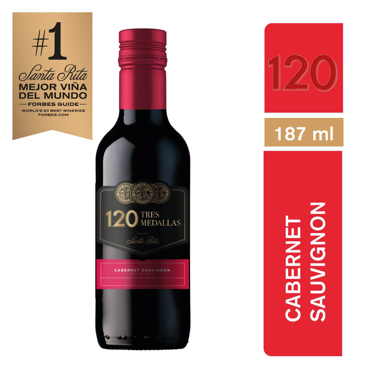 3 MEDALLAS - Vino Tinto Cabernet Sauvignon Varietal