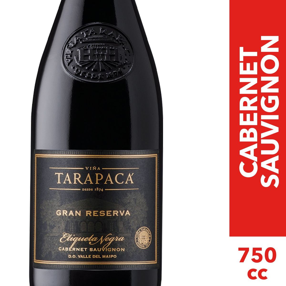 TARAPACA - Vino Tinto Cabernet Sauvignon Tarapaca Gran Reserva 13° 750 cc