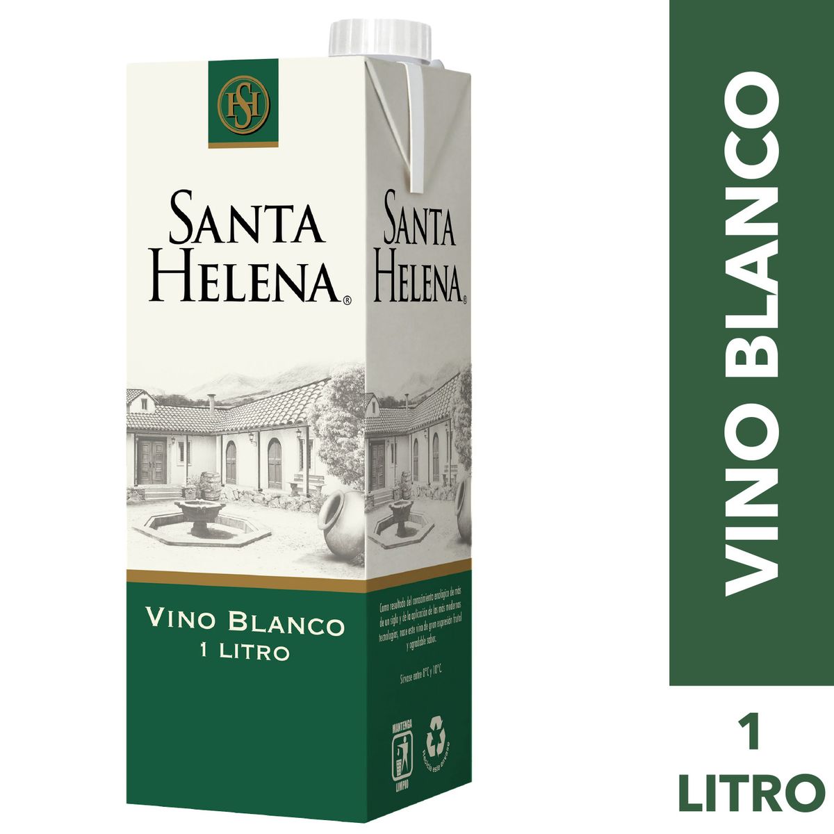 SANTA HELENA - Vino Blanco Blanco Cartón