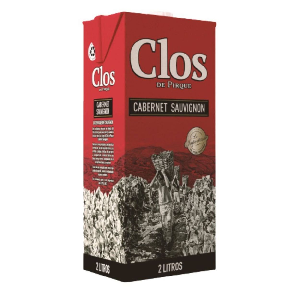 CLOS DE PIRQUE - Vino Tinto Cabernet Sauvignon Cartón