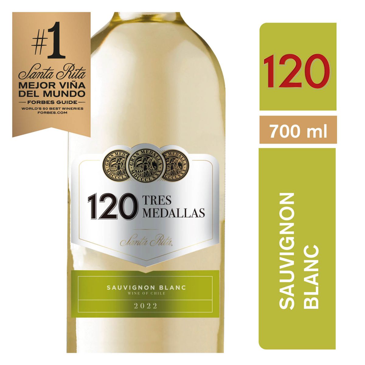 3 MEDALLAS - Vino Blanco Sauvignon Blanc