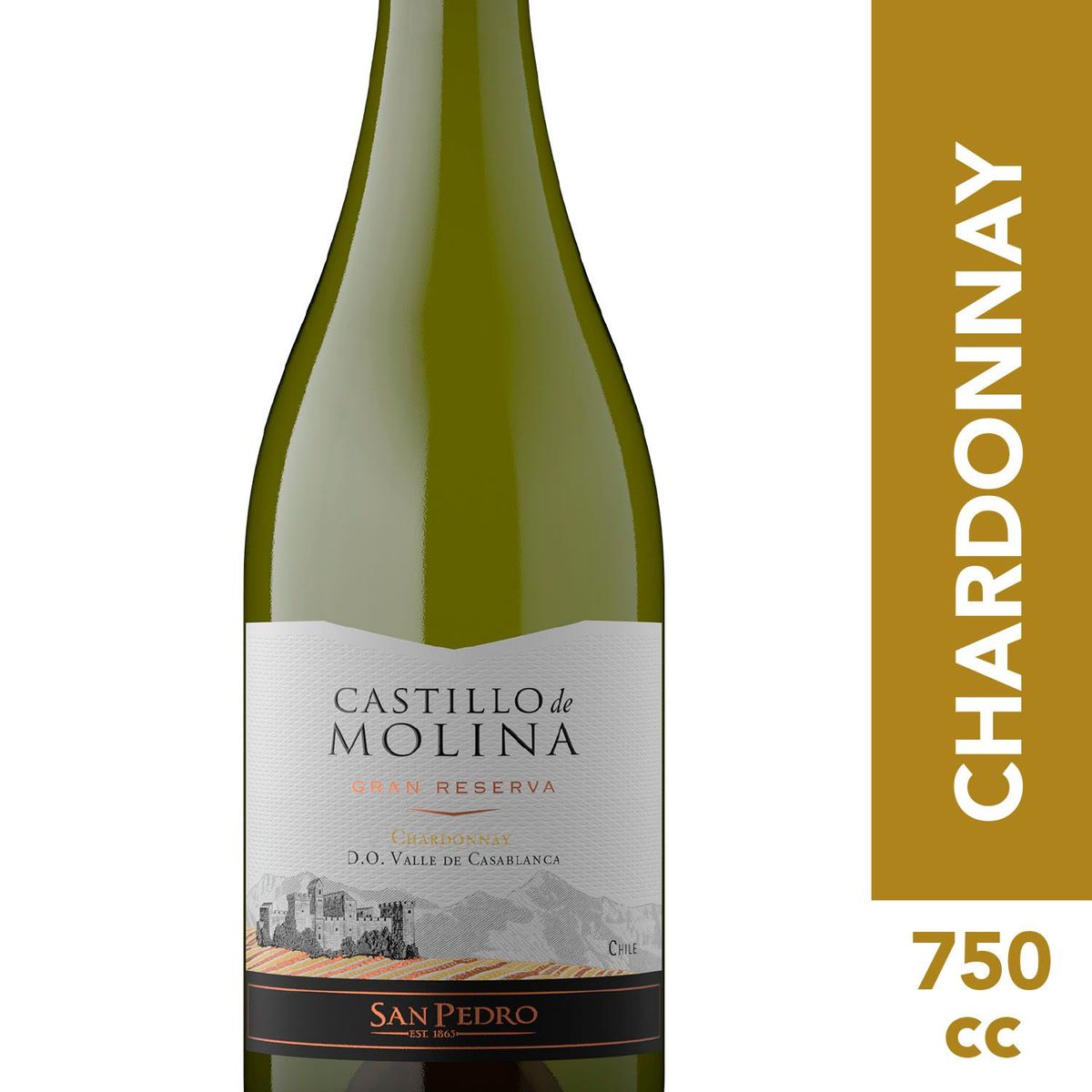 CASTILLO DE MOLINA - Vino Blanco Chardonnay Castillo de Molina