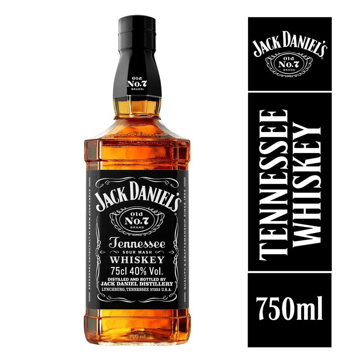 JACK DANIEL'S - Whiskey Jack Daniels Tennessee Old No.7 40° 750 cc