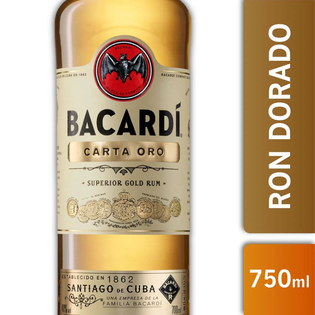 BACARDI - Ron Bacardi Carta de Oro 40º Gl