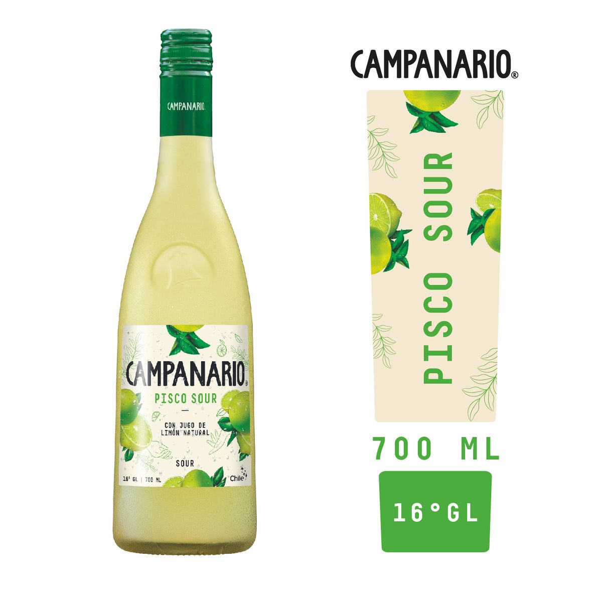 CAMPANARIO - Cóctel Limón Sour Campanario 16° 700 ml