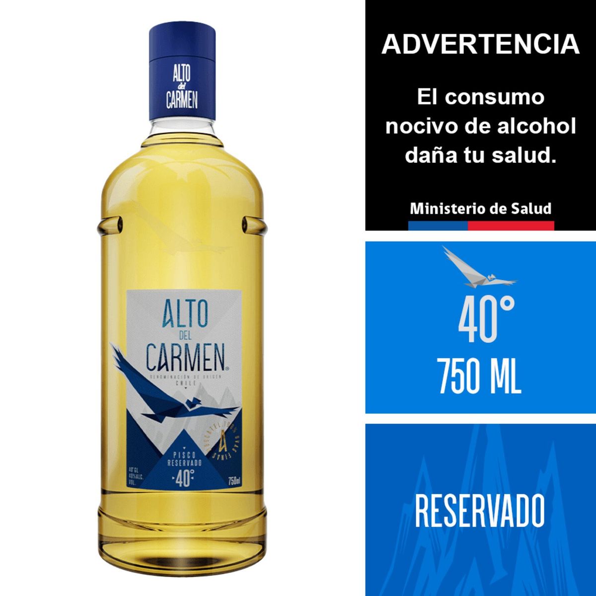 ALTO DEL CARMEN - Pisco Reservado 40°