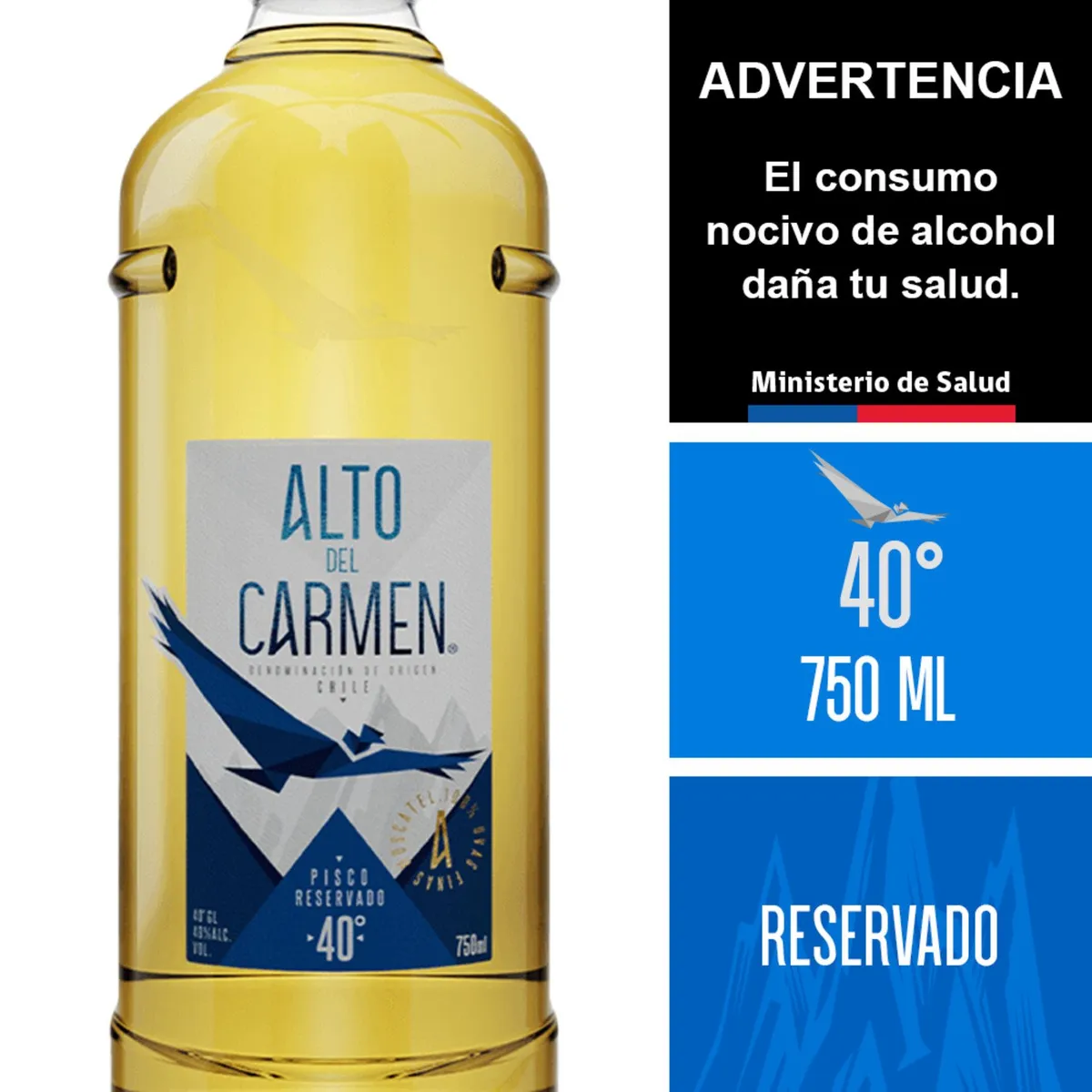 ALTO DEL CARMEN - Pisco Reservado 40°
