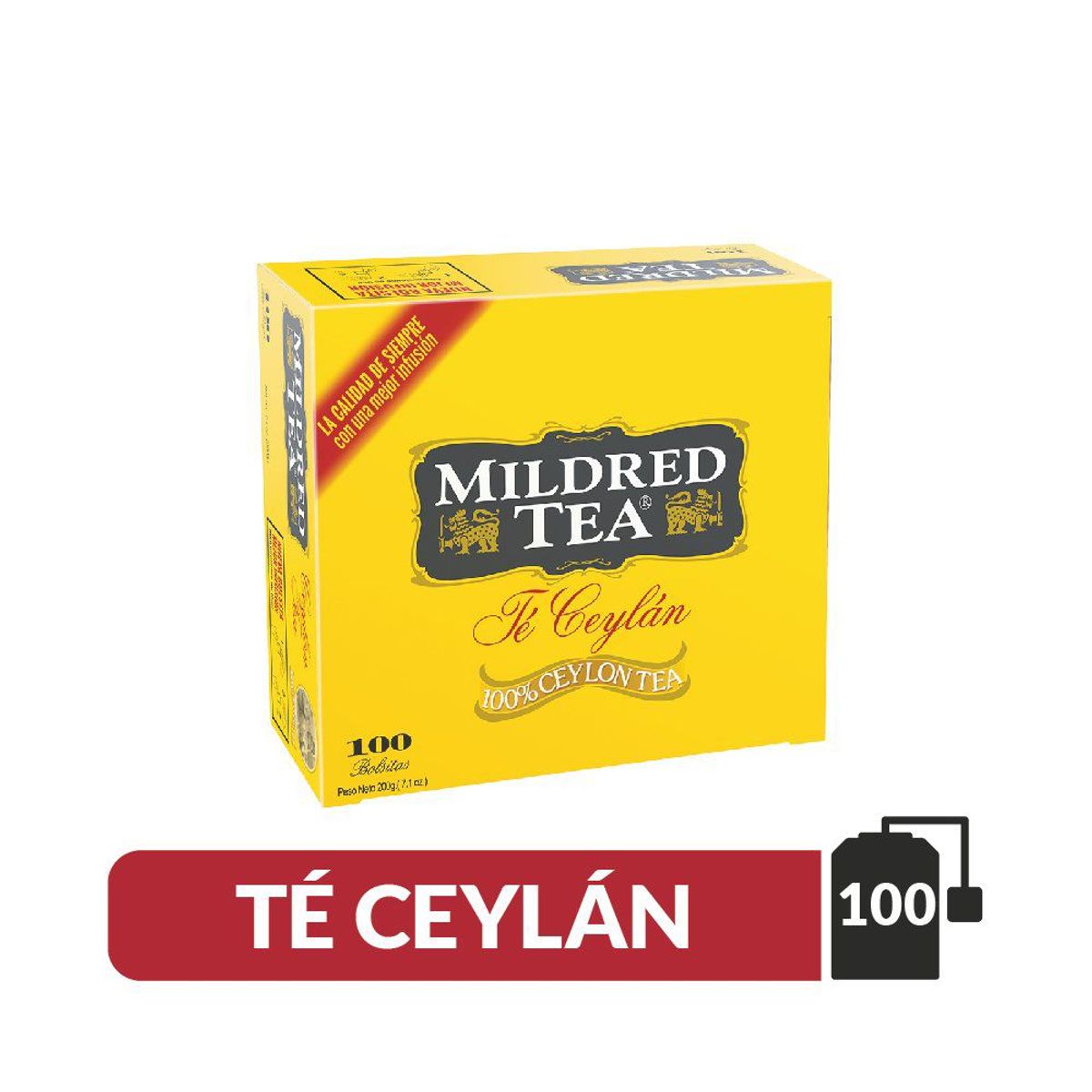 MILDRED - Té Negro Ceylán Mildred 100 Un