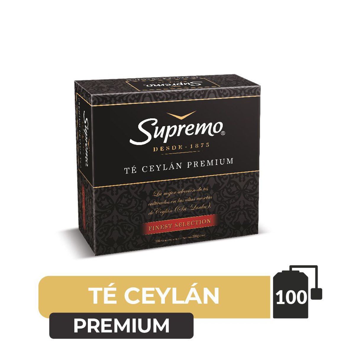 SUPREMO - Té Ceylán Premium Supremo 100 Un