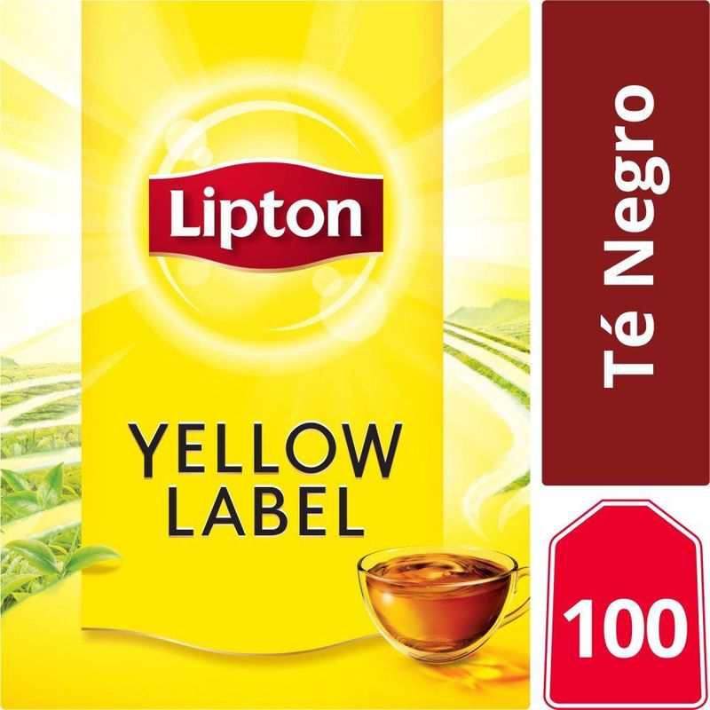 LIPTON - Té Negro Lipton Yellow Label 100 Un