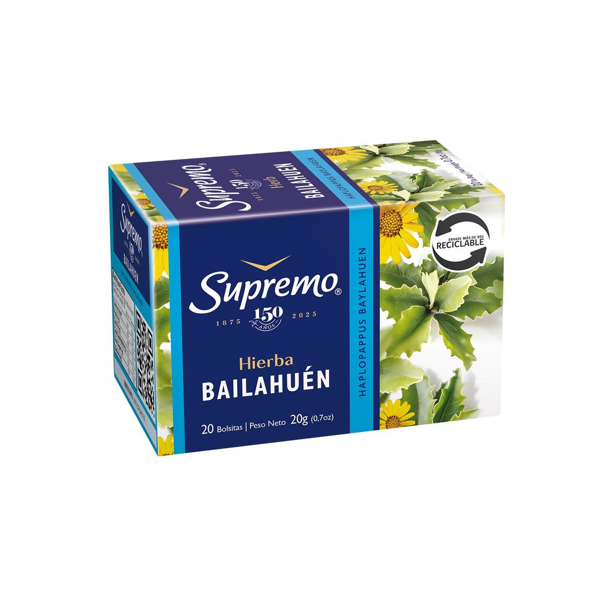 SUPREMO - HIERBA SUPREMA BAILAHUEN 20 BOLS.