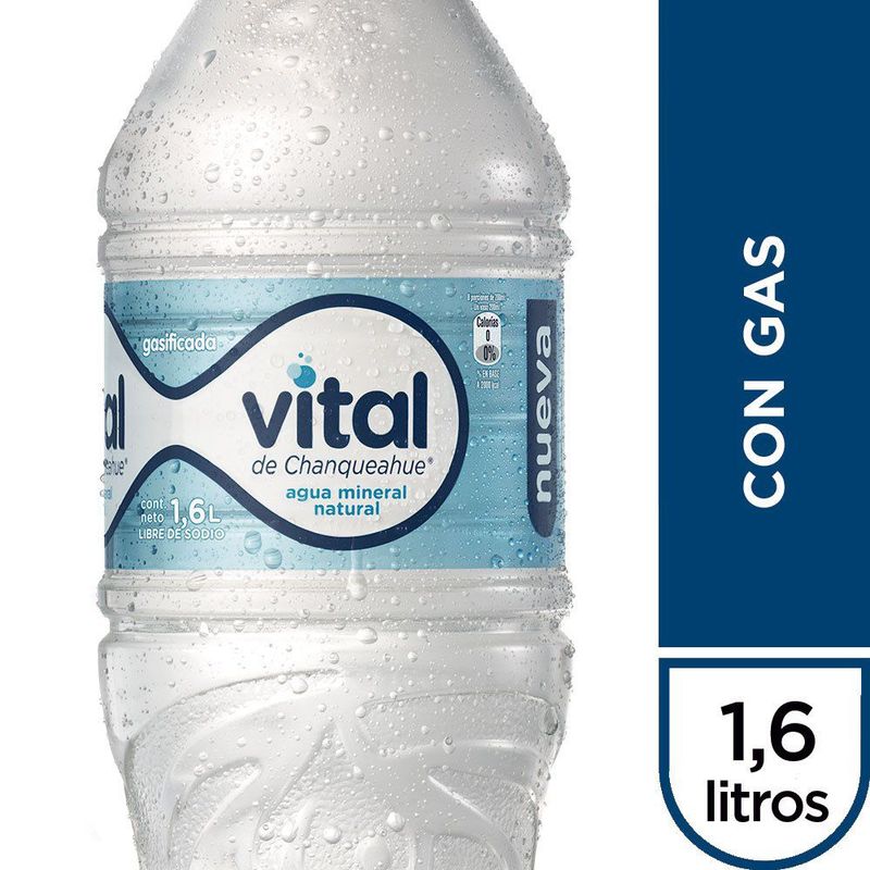 VITAL - Agua Mineral con Gas Vital 1.6 L