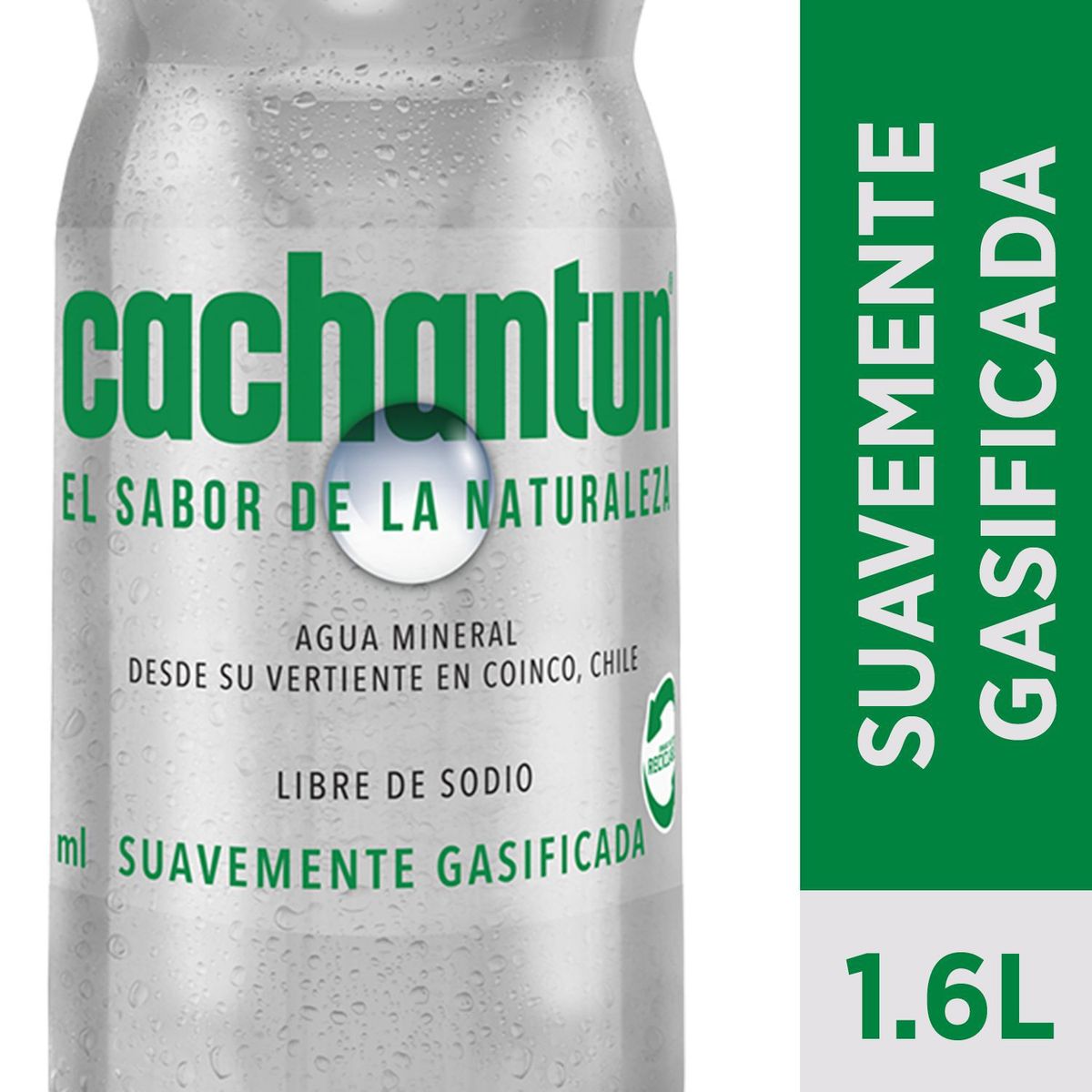 CACHANTUN - Agua Mineral Light Con Gas Cachantun 1.6 L