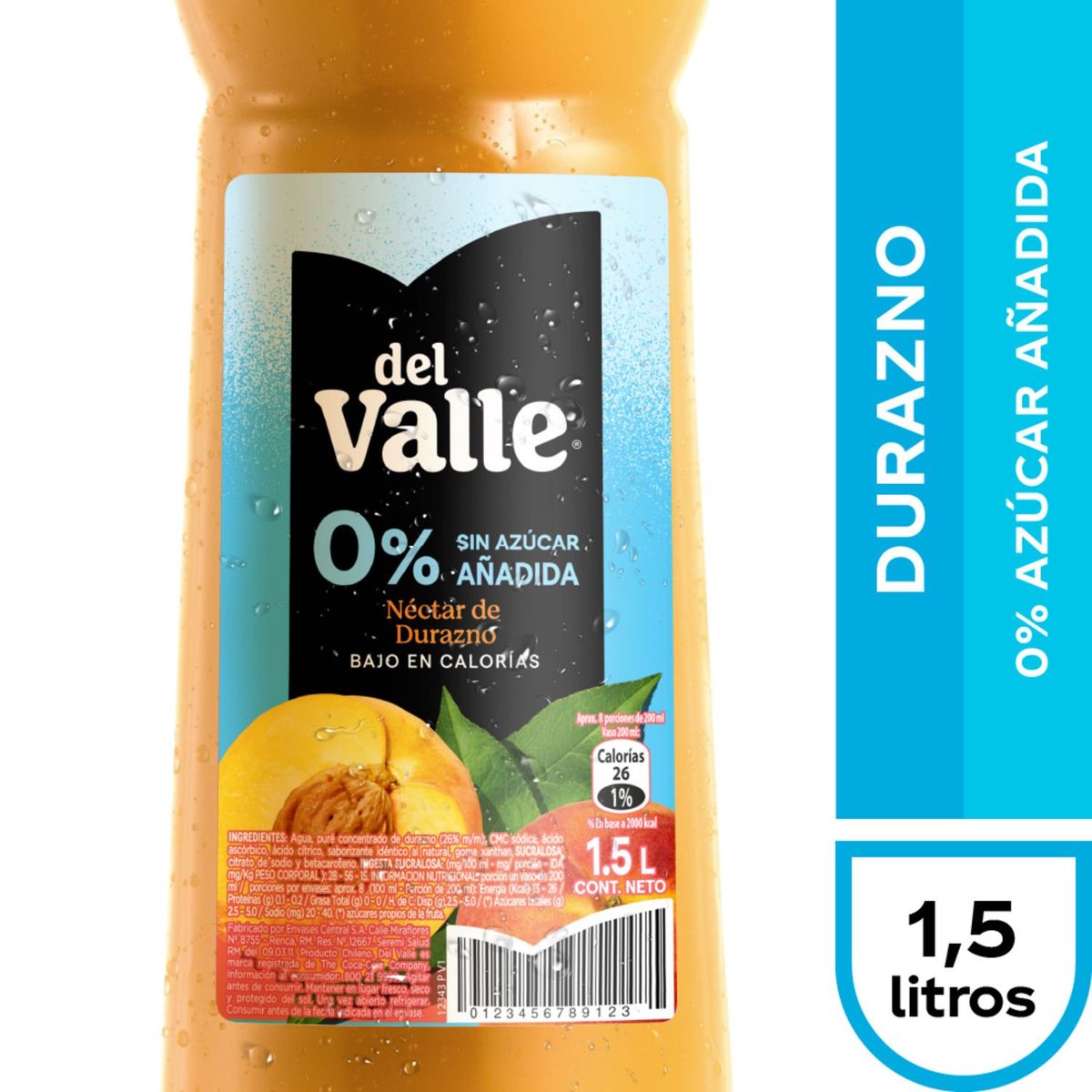 DEL VALLE - Néctar de Durazno Light Del Valle 1.5 L
