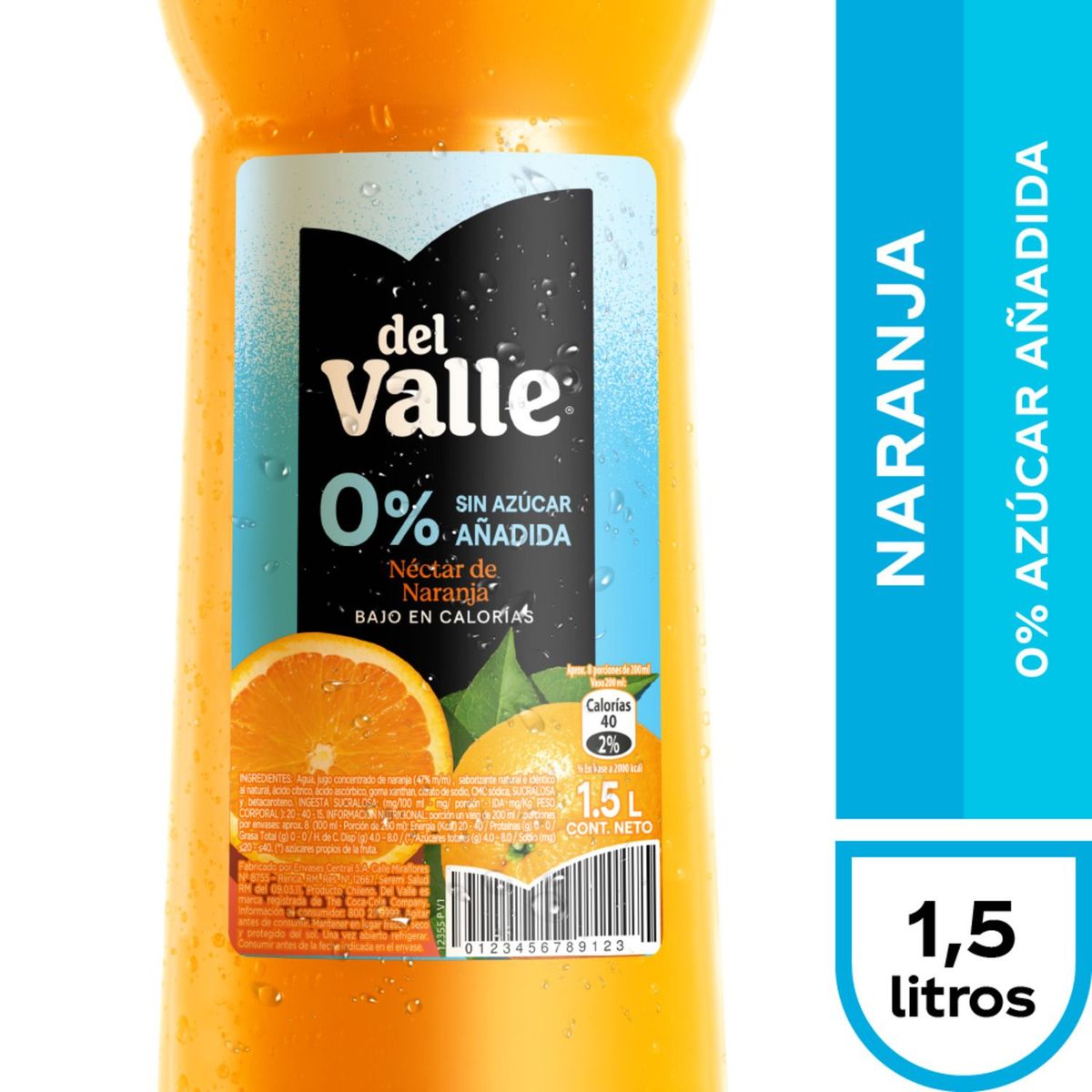 DEL VALLE - Néctar de Naranja Light Del Valle 1.5 L