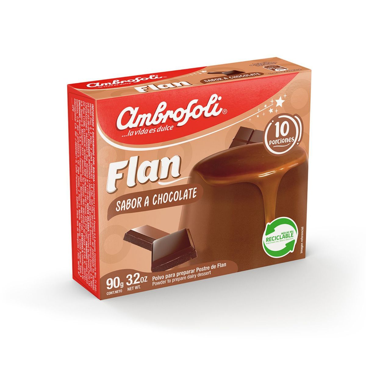 AMBROSOLI - FLAN CHOCOLATE  AMBROSOLI 90 GR