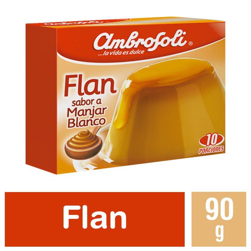 AMBROSOLI - FLAN MANJAR BLANCO  AMBROSOLI 90 GR
